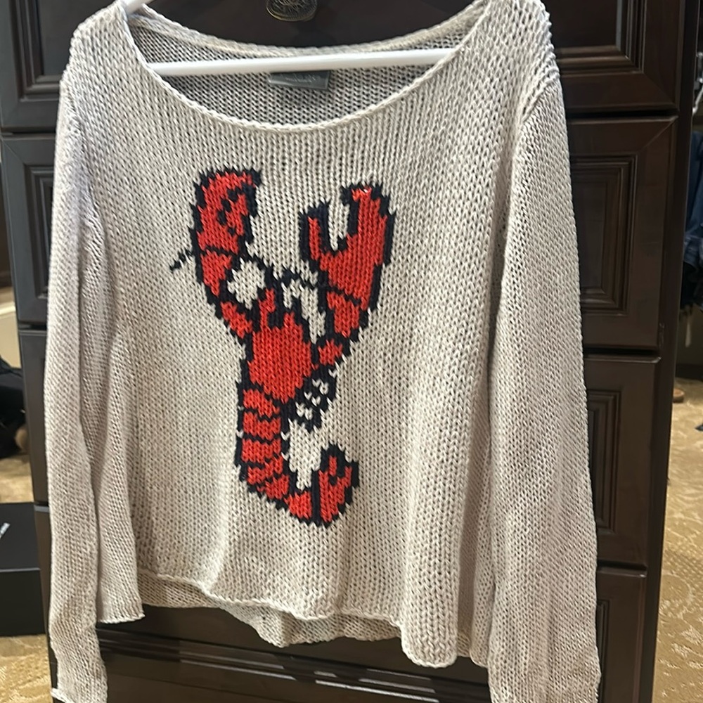 Wooden Ships lobster sweater